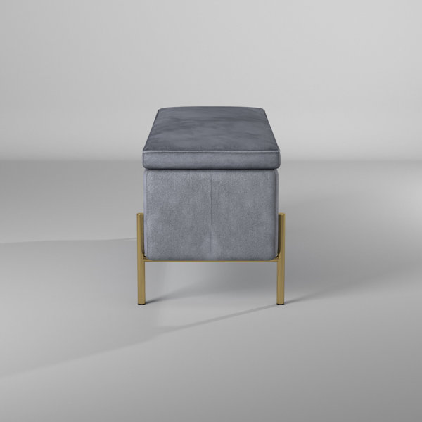 Mercury Row® Schmucker Upholstered Flip Top Storage Bench & Reviews